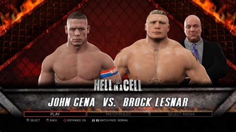 WWE 2K17 PS3 - John Cena VS Brock Lesnar - Legend Difficult - YouTube