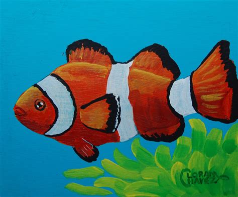 Coastal Art ~ Loran Chavez: Clownfish Trio