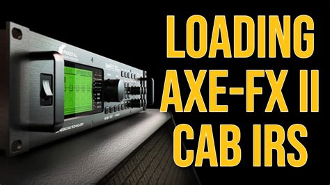 How to load Axe-Fx Impulse Responses onto your Axe-Fx II — ANAK Creates