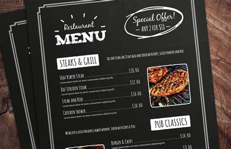38 Free Simple Menu Templates For Restaurants, Cafes, And Parties