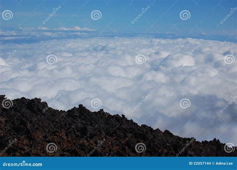 Above clouds stock photo. Image of nature, volcano, high - 22057144