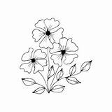 Premium Vector  Flowerbed With flowers For coloring Doodle Style sketch template