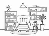 Printable Furniture Coloring Page  sketch template