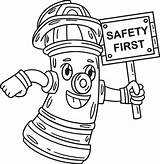 Fire Hydrant Isolated Coloring Page For Kids 34329278 Vector Art At  sketch template