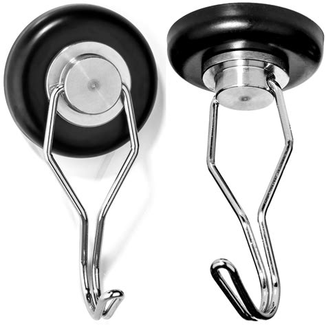 Buy 100 lbs Magnetic Hooks Heavy Duty Magnets - Key Holder Grill Apron Hanger Refrigerator ...