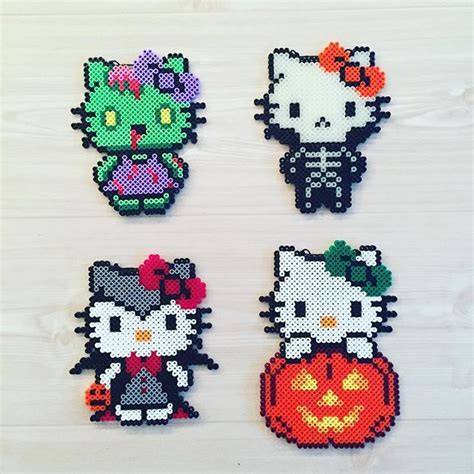 Halloween Hello Kitty hama perler beads by kittybeads | Perler Bead Projects | Pinterest ...