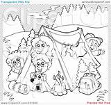 Girl Camping Coloring Pages sketch template