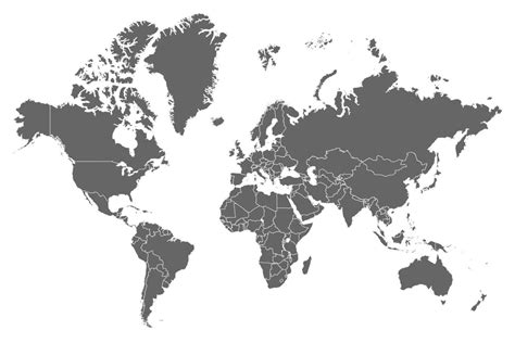 World Map Countries High Resolution