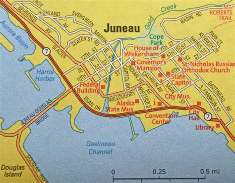 Map Image of Juneau Alaska editorial image. Image of represent - 270329080