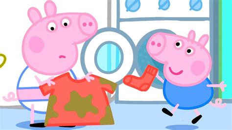 Peppa Pig Washes Clothes Challenge | Peppa Pig Official Family Kids ...