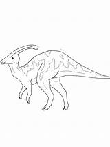 Parasaurolophus coloring pages sketch template