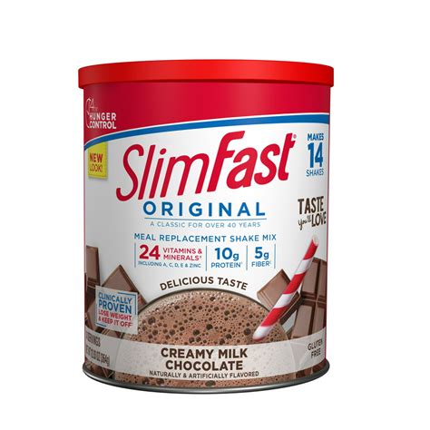 SlimFast Original Meal Replacement Shake Mix Powder, Creamy Milk ...