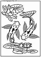 40  Koi Fish Coloring Pages Free Printable PDF & Online sketch template