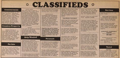 Classified_ad | Ann Arbor District Library