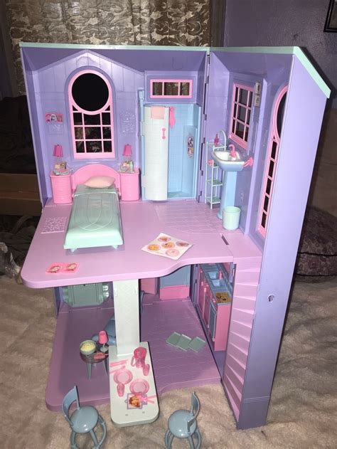 Barbie Talking Townhouse 2006 Forever Townhouse Folding House Furniture ...