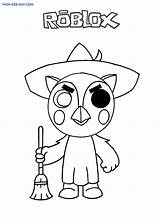 Piggy Roblox Tigry Coloring Page Pages sketch template