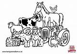 Printable Farm Animals Coloring Pages sketch template