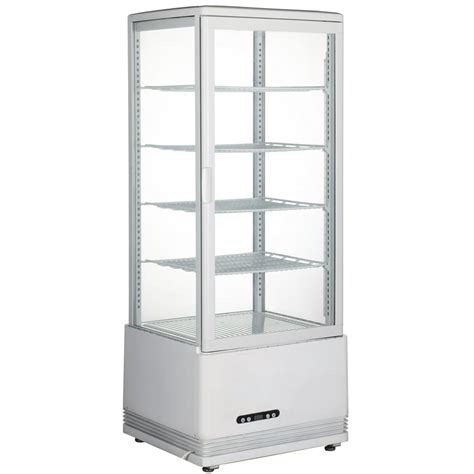 INTSUPERMAI Commercial Refrigerated Cabinet Cake Display Case Pie Beverage Refrigerator Showcase ...