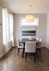 Royalty-Free photo: Modern dining room with blue table | PickPik