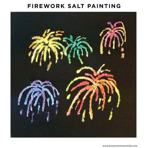 Firework Salt Painting