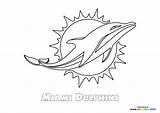 Miami Dolphins Logo Coloring Page Pages sketch template