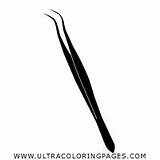 Tweezers Coloring Pages For Kids  Free To sketch template