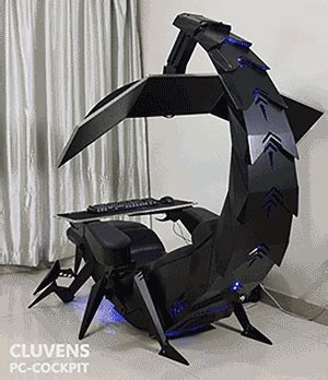 this giant scorpion gaming chair is a zero-gravity computer workstation ...