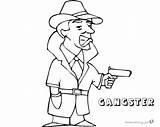 Gangster sketch template