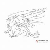 Griffin Coloring Page sketch template