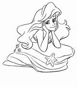 Dive Into The Underwater World With Disney Princess Ariel Coloring Pages sketch template