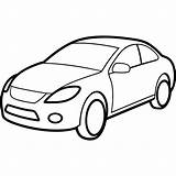 car outline coloring Book Page Line Art Illustration Digital Drawing  sketch template