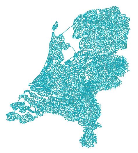 All bike Paths in the Netherlands Mapped - Vivid Maps