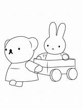 Miffy 31 coloring page sketch template