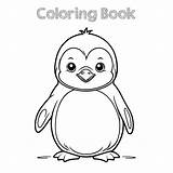 Premium Vector  Penguin Coloring book sketch template