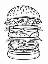 10  Free Hamburger Coloring Pages For Kids To Print And Enjoy Academy sketch template