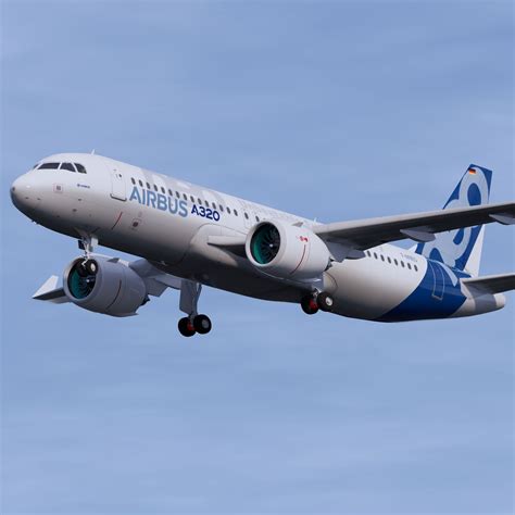 Airbus A320neo White Livery(1) 3D Model $99 - .blend .fbx .obj - Free3D