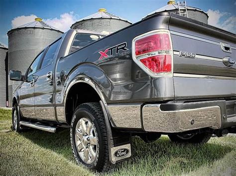 2015-2020 Ford F150 Black Oval Gatorback Mud Flap Set - GB1223CUTF-B~GB1223F-B~GB759524~GB759543 ...