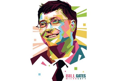 Bill Gates Vector Portrait - Download Free Vector Art, Stock Graphics ...