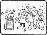 Disco Coloring Pages For Kids Sketch Page sketch template