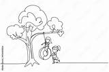 Swing Drawing For Kids sketch template