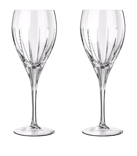 Christofle Set of 2 Iriana Crystal Water Glasses (24cl) | Harrods SA