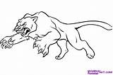 Panther Animal Coloring Pages sketch template