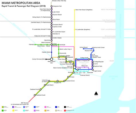 Rail rapid transit system of Miami (Metrorail) – Metro maps + Lines, Routes, Schedules