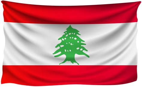 Lebanon Wrinkled Flag | Gallery Yopriceville - High-Quality Free Images ...