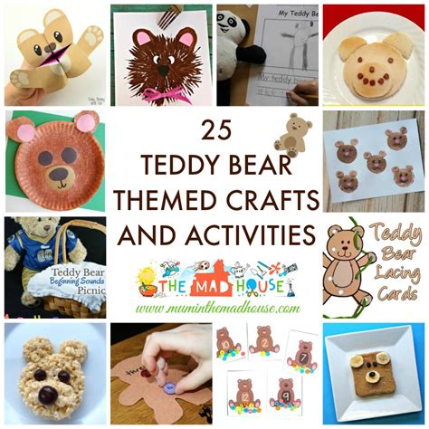 25 Teddy Bear Themed Crafts and Activities | Fun and Creative Idea