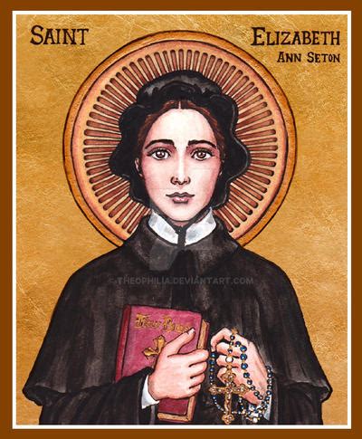 St. Elizabeth Ann Seton Icon by Theophilia on DeviantArt