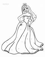 Printable Barbie Princess Coloring Pages For Kids sketch template