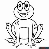 Frog Coloring Page  Easy Drawing Guides sketch template