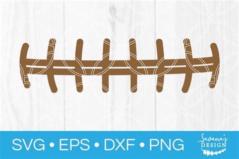 Football Laces SVG - SVG EPS PNG DXF Cut Files for Cricut and ...