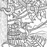 Amazon Rainforest Coloring Pages sketch template